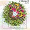 24-Inch Artificial Tulip & Wildflower Spring Wreath for Front Door – Large Floral Wreath for Porch, Wall, Window, Farmhouse Home Décor & Housewarming Gift